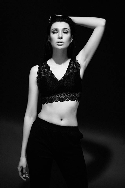 Sensual woman in lacy bra  - Valokuva, kuva