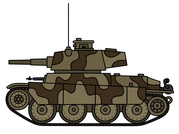 古典的な軽戦車 - ベクター画像