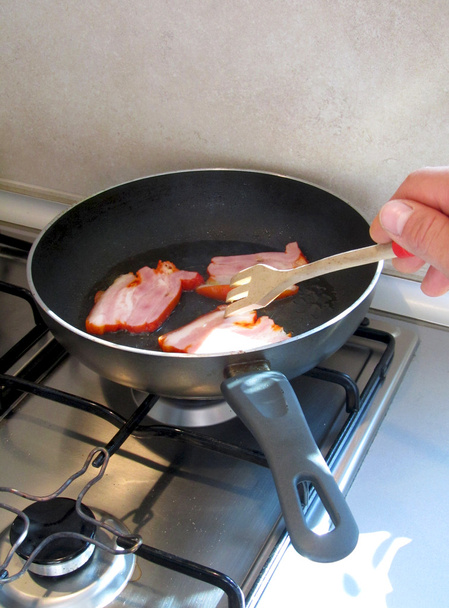 Frying bacon - Photo, Image