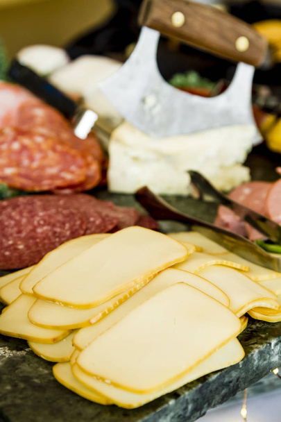 Meat and cheese party tray - Foto, Imagem