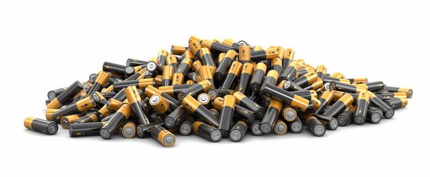 Batteries. Image with clipping path  - Фото, зображення