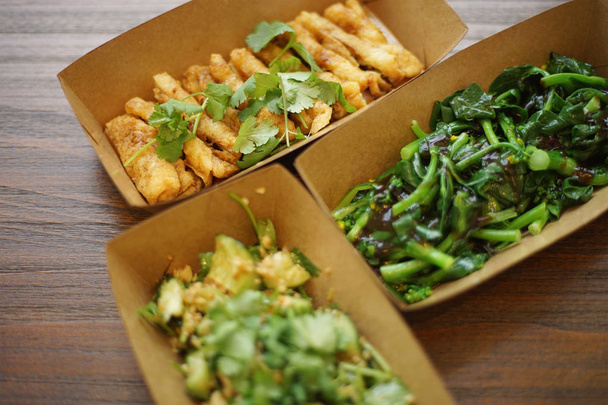 kínai élelmiszer-papír dobozok - Fotó, kép