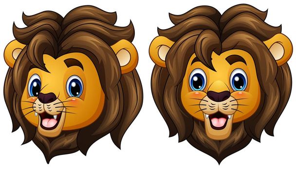 Faccine di leone cartone animato
 - Vettoriali, immagini