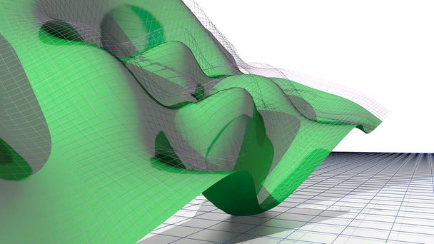 Zwaaide vliegende surface - Math & wetenschap - Foto, afbeelding