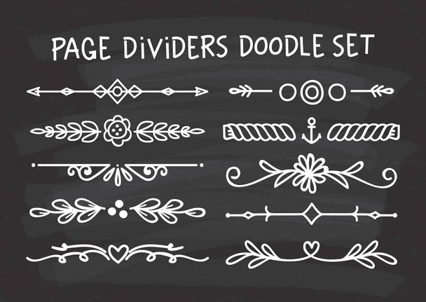 Set page divider  - Vector, afbeelding