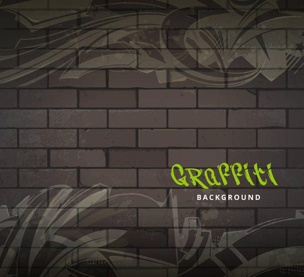 Graffiti vector achtergrond - Vector, afbeelding