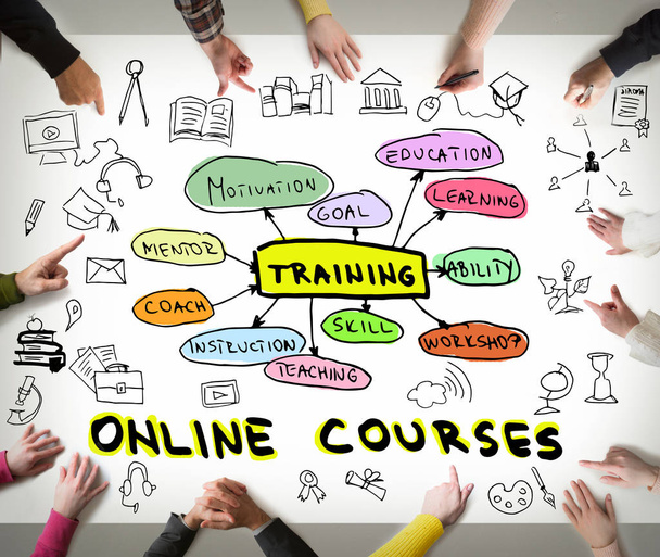 Concetto di formazione online - Foto, immagini
