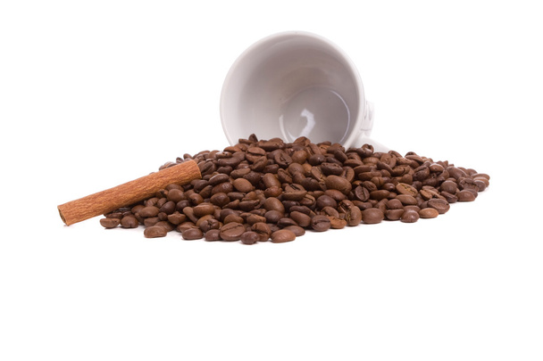 Tasse und Kaffeebohnen - Foto, Bild