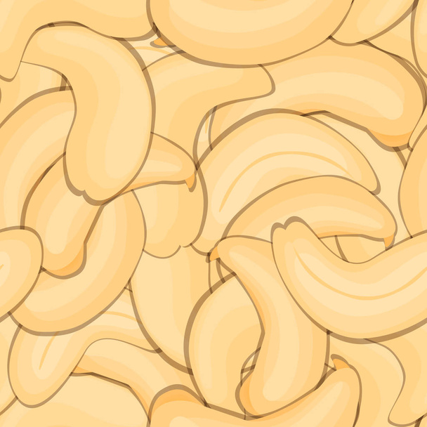Vector seamless pattern cashew nut - Vektori, kuva