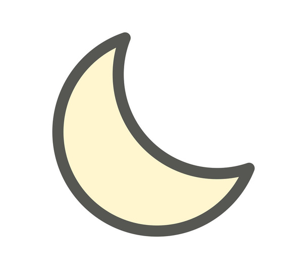 Icône lunaire illustrée sur fond blanc
 - Vecteur, image