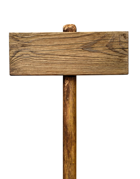 wooden signpost isolated - Photo, Image