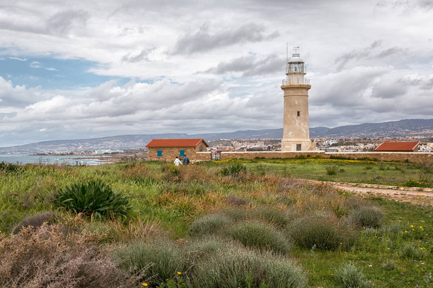 Old lighthouse in Paphos, Cyprus. - Valokuva, kuva
