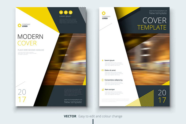 Obchodní brožura nebo leták design - Vektor, obrázek