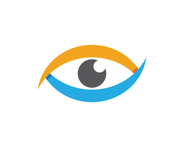 Cuidados com os olhos logotipo da saúde e símbolos modelo
 - Vetor, Imagem