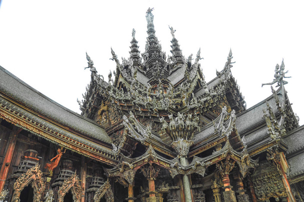 Прекрасний вид на знаменитий святилище істини, одна з Таїланду maj - Фото, зображення