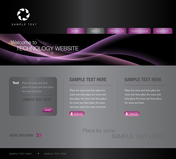 Sitio web de tecnología
 - Vector, Imagen