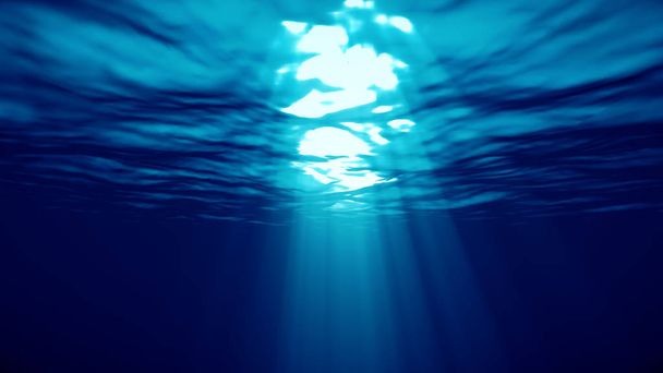 Üres könnyű víz alatti textúra - Fotó, kép
