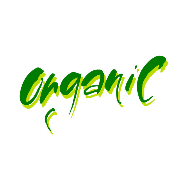 organic lettering template - Vetor, Imagem