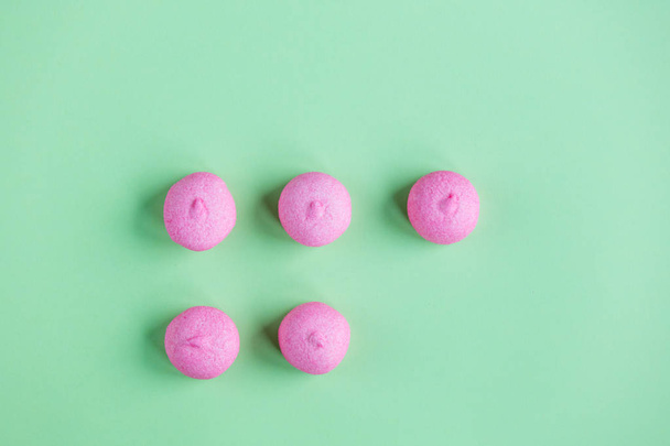 tasty pink marshmallows  - Photo, Image