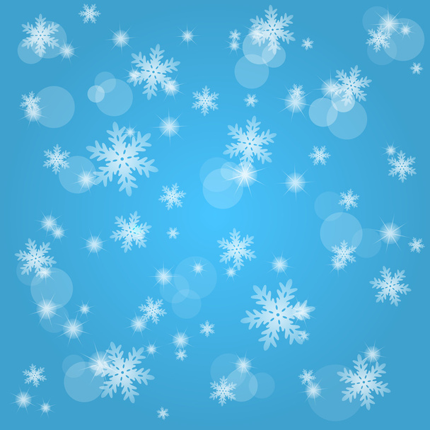 Snow fall. Abstract winter background. - Wektor, obraz