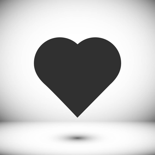 heart sign icon - Vector, afbeelding