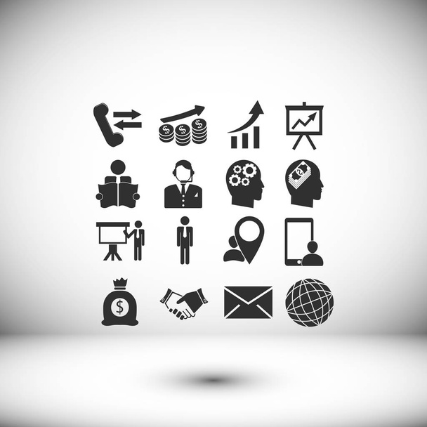 business icon set - Διάνυσμα, εικόνα