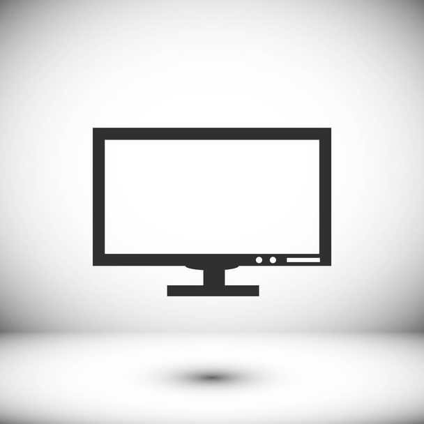 computer flat icon - Вектор, зображення