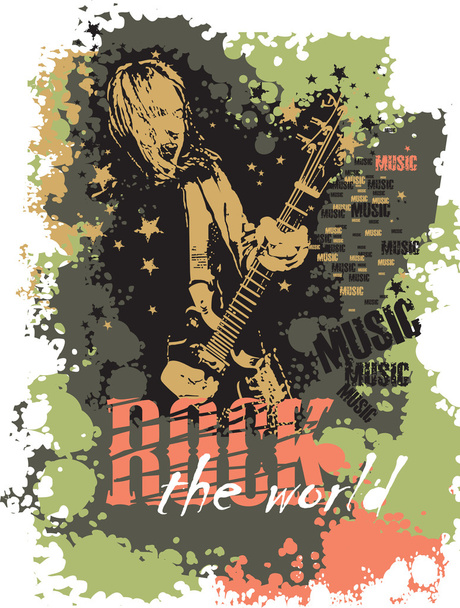 poster over het thema van de muziek - Foto, afbeelding