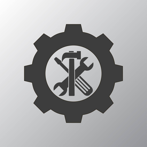 tools flat icon - Vector, Image