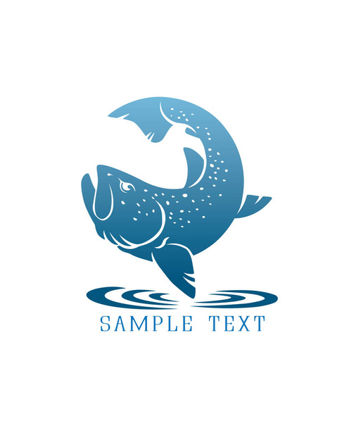 Trout fish for logo - Vector, Image