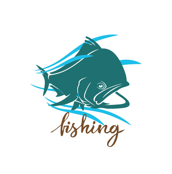 Dorado pescado para el logotipo
 - Vector, imagen