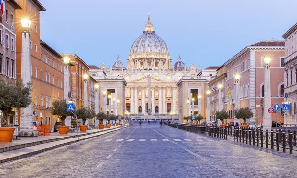 Saint Peter's Meydanı ve Saint Peter's Cathedral, Vatikan Şehri - Fotoğraf, Görsel