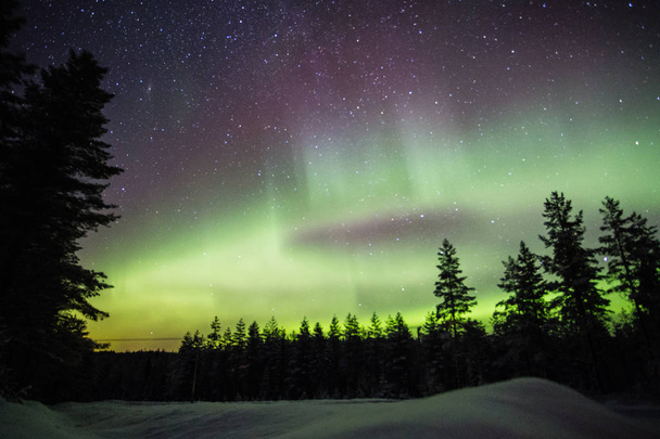 Kuzey ışıkları Lapland - Fotoğraf, Görsel