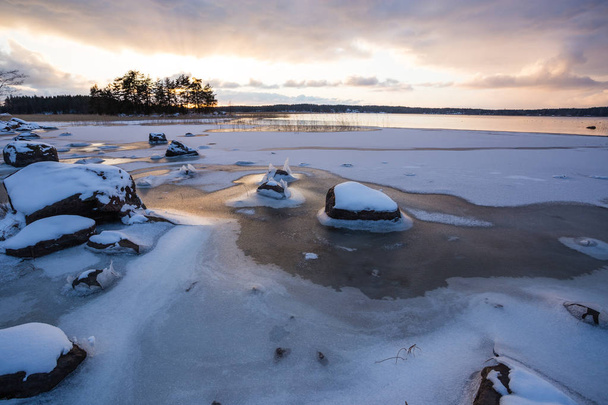 Winter near Gulf of Finland - Foto, Bild