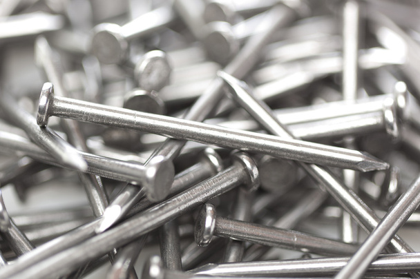 Silver Steel nails - Фото, изображение
