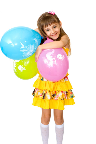 The girl with balloons 6 - Foto, Imagem