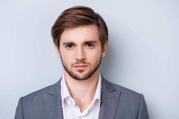 Close up portrait of successful handsome young man in formal wea - Fotografie, Obrázek