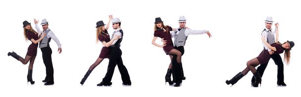 Pár tánc modern táncok táncosok - Fotó, kép