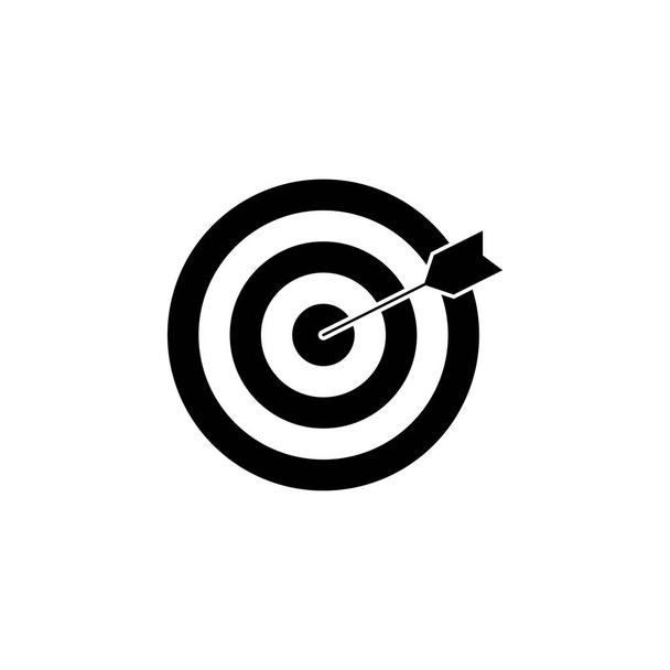 Target keyword solid icon - Vector, Image