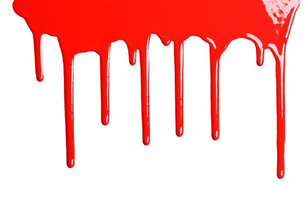 Red dripping paint - Photo, Image