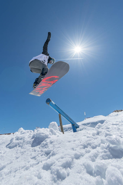 Mateus Morais during the Snowboard National Championships - Foto, immagini
