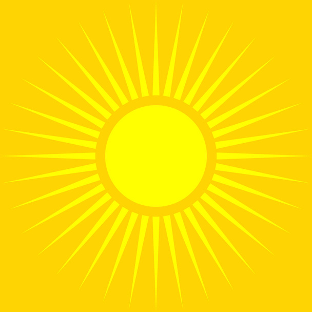 Symbol der Sommersonne  - Vektor, Bild