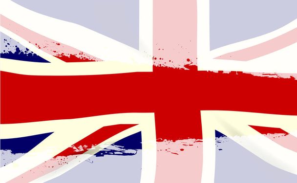 Britse vlag Splash - Vector, afbeelding