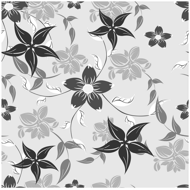 seamless flowers pattern - Вектор,изображение