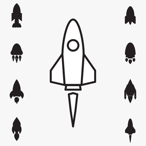 Icône de fusée spatiale ou symbole de démarrage
 - Vecteur, image