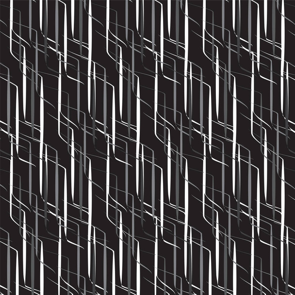 bílý a šedý odstín prolnutí vzorek čáry na černém pozadí - Vektor, obrázek
