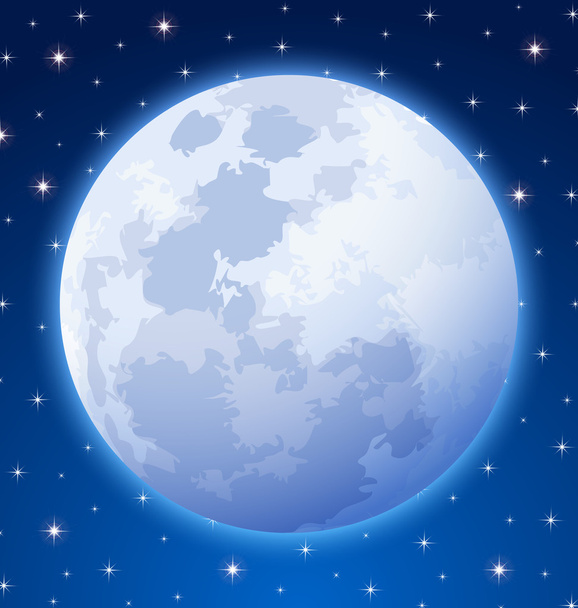 Full moon - Vector, Image