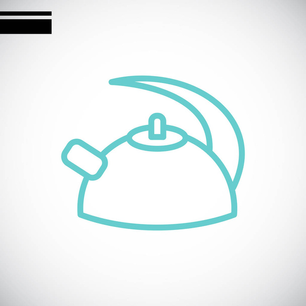 electric kettle icon - Vector, Image