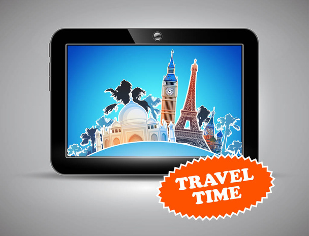 travel advertising design - Vector, Image
