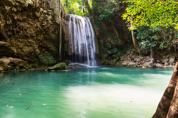 Beautiful waterfall in rainforest - Photo, Image